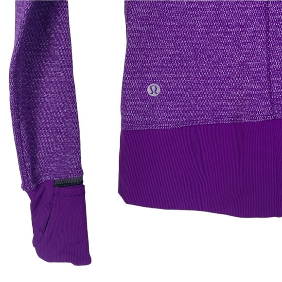 - Lululemon Runderful Violet Purple 1/2 Zip Rulu Pullover Top - Picture 14 of 15